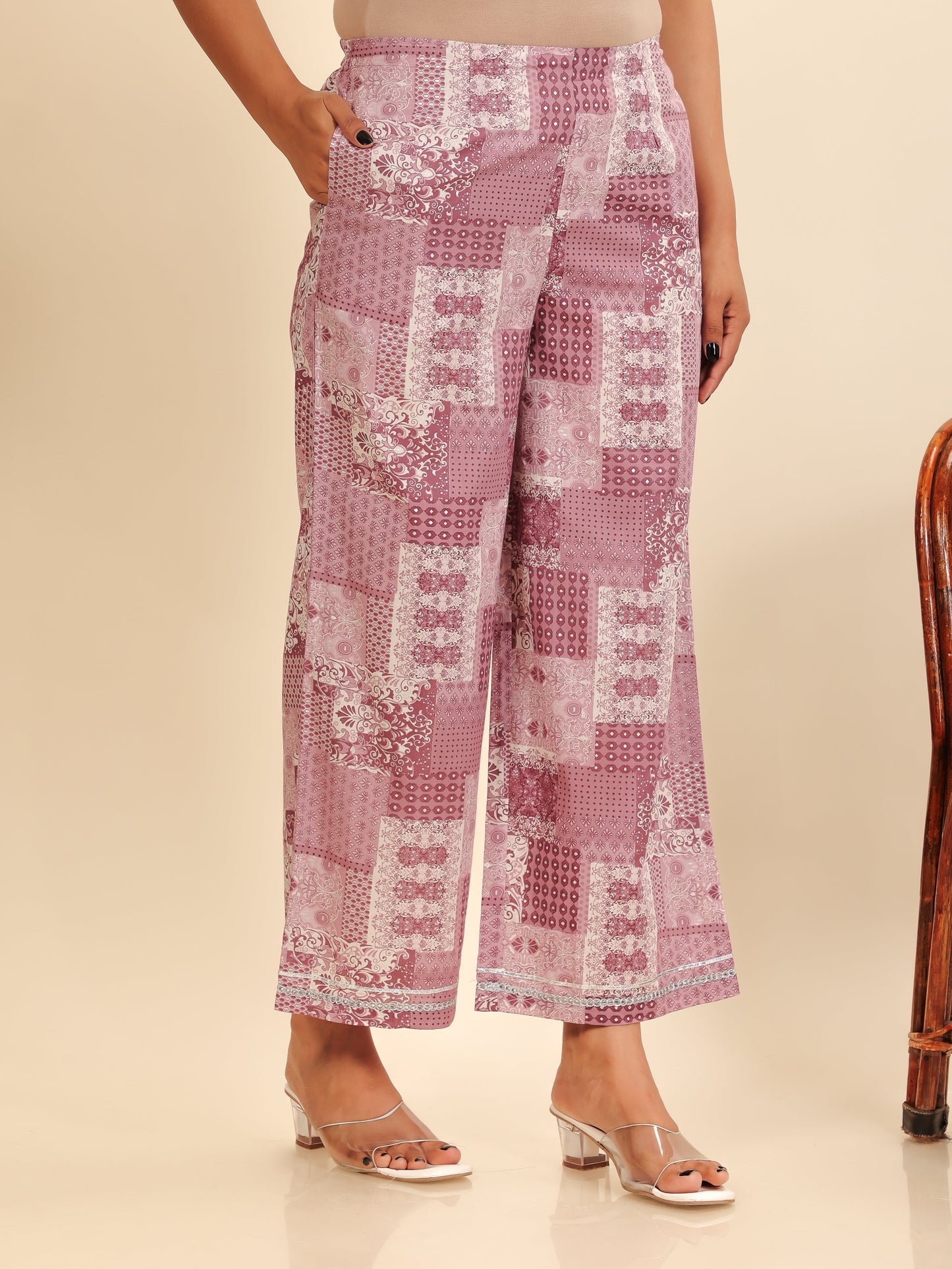 Soft Cotton Patchwork Palazzo