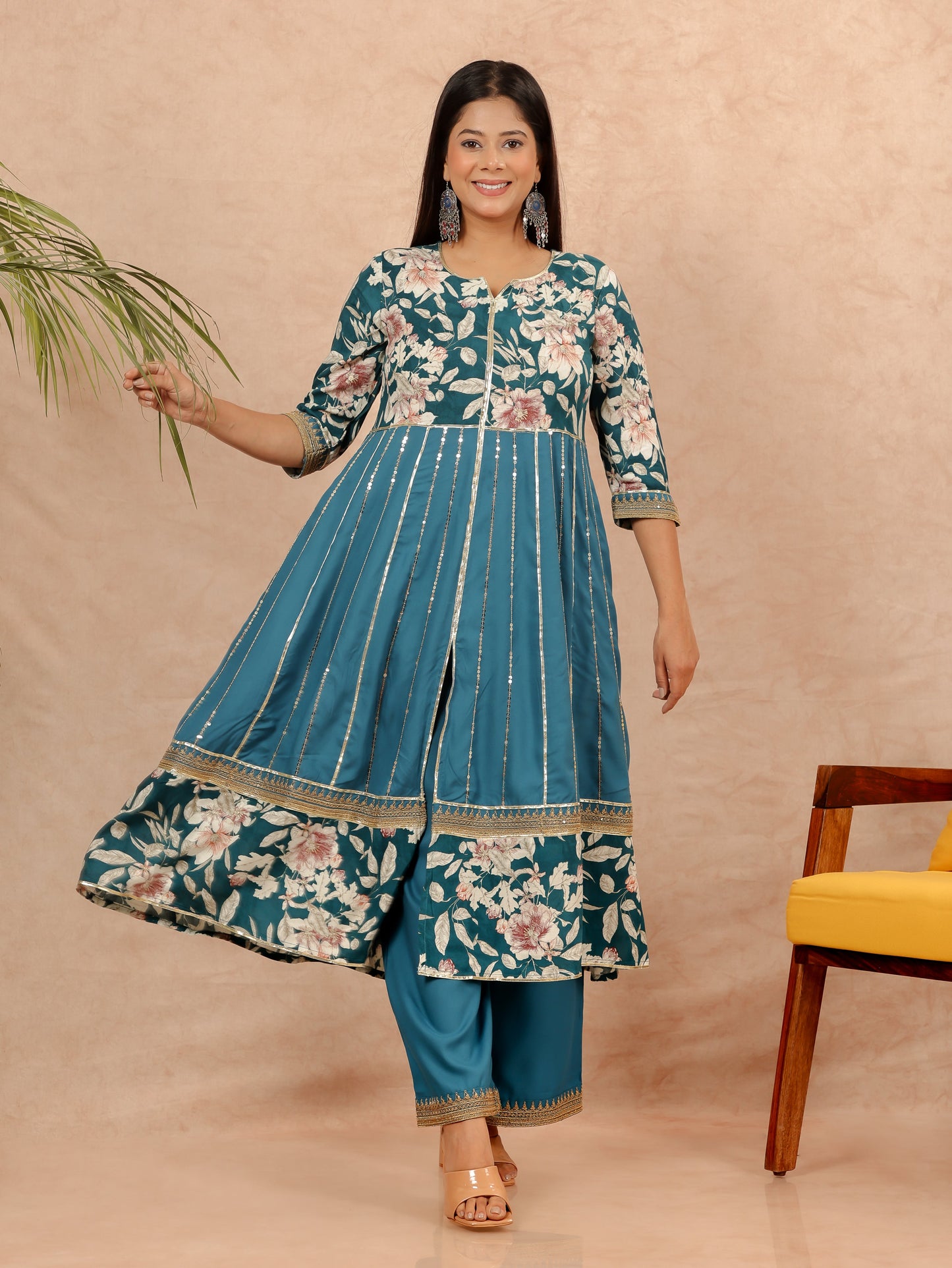 Floral Rayon Kurta