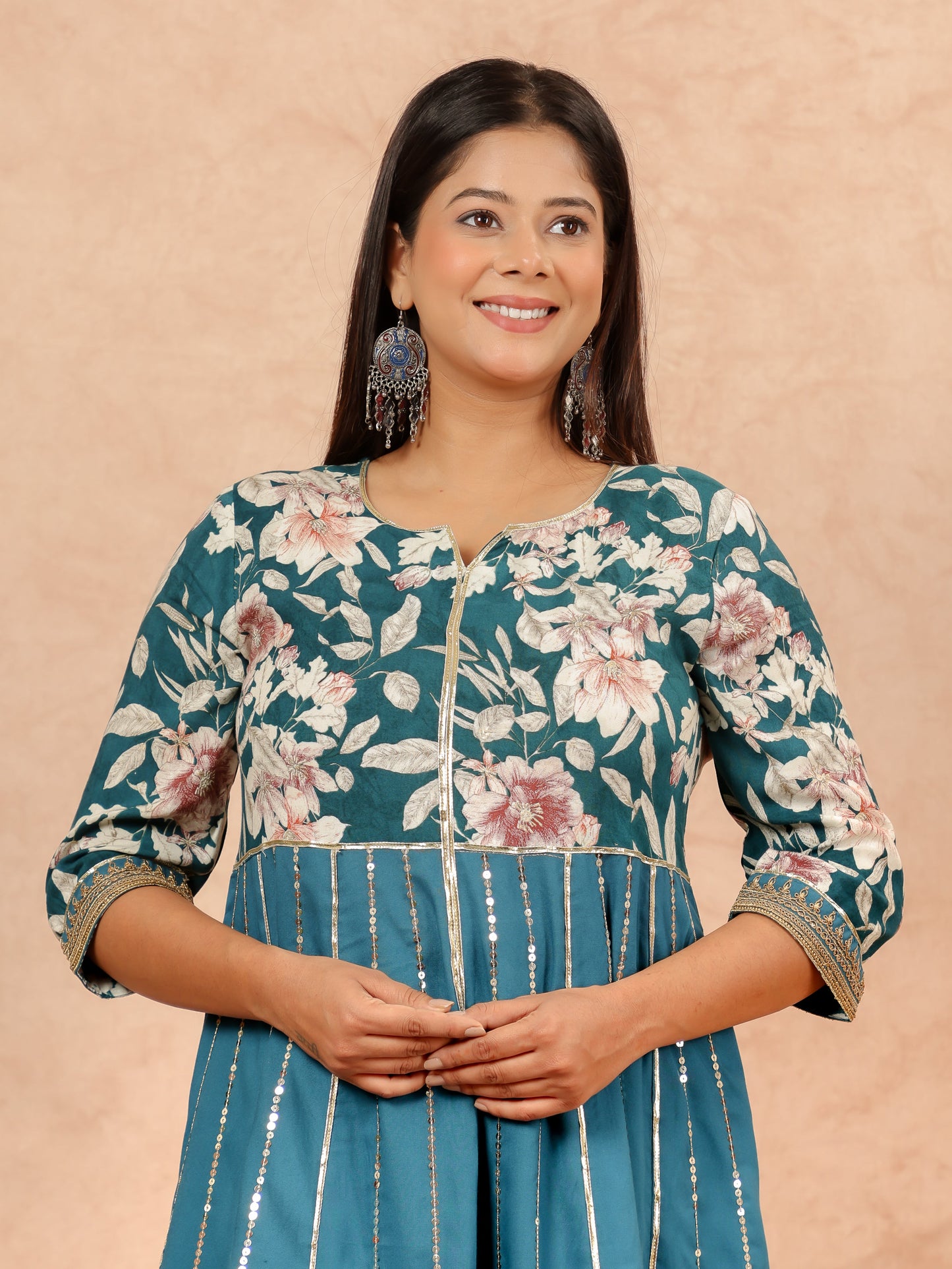 Floral Rayon Kurta