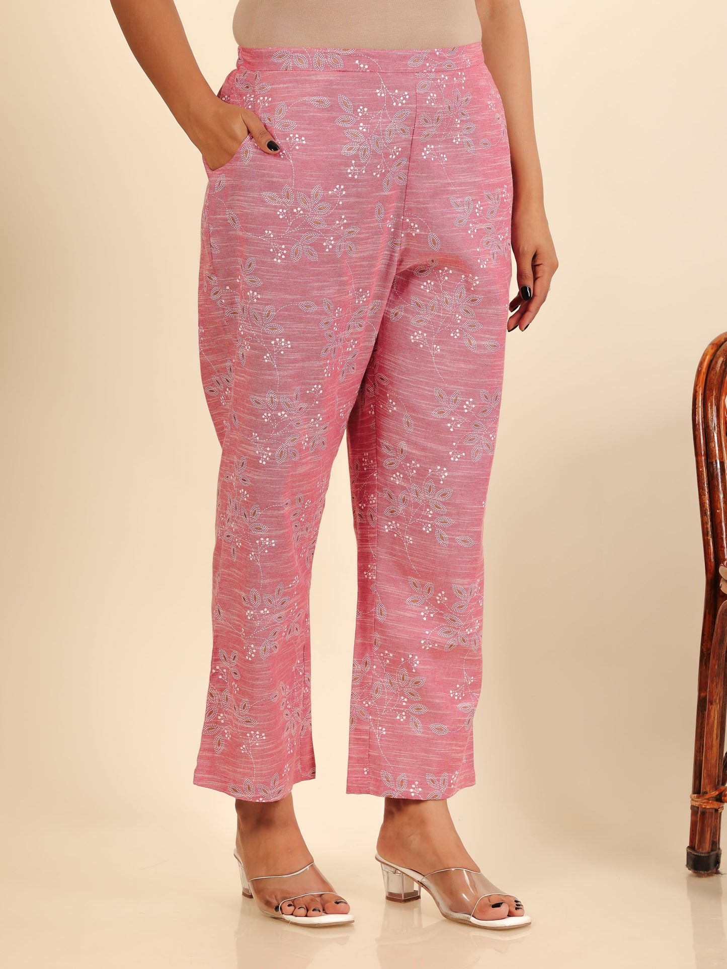 Blend Cotton Floral Pant