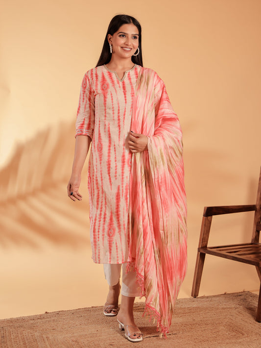 Chanderi Tie-Dye Dupatta