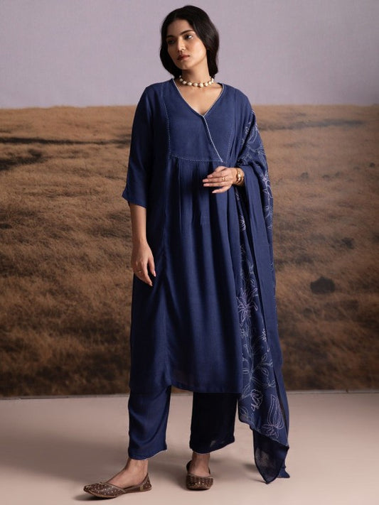Bombay Bloom Women Regular Linen Kurta