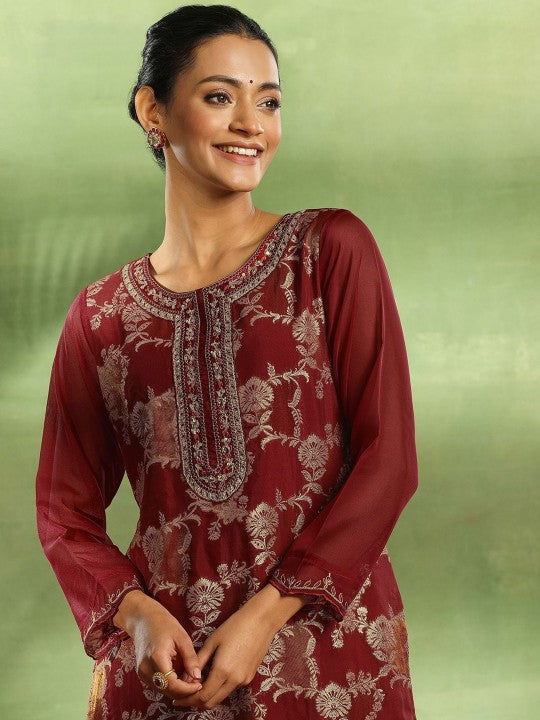 Floral Sequinned Kurta