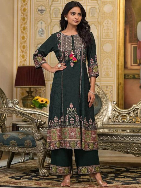 Aralia Women Floral Embroidered Kurta