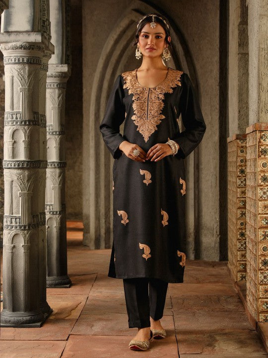 House of Chikankari HOC Crafts Aari Woven Kurta