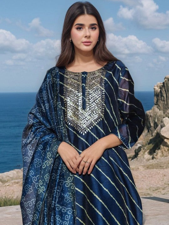 Aaghnya Women Striped Kurta