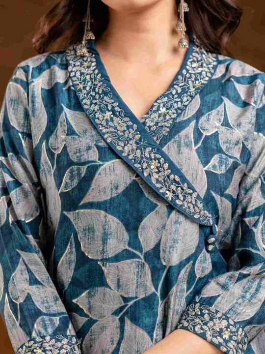 Aralia Women Floral Printed Kurta with Trousers & Dupatta