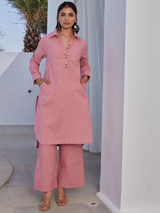 TARA-C-TARA Pure Cotton Tunic With Palazzo Co-Ords