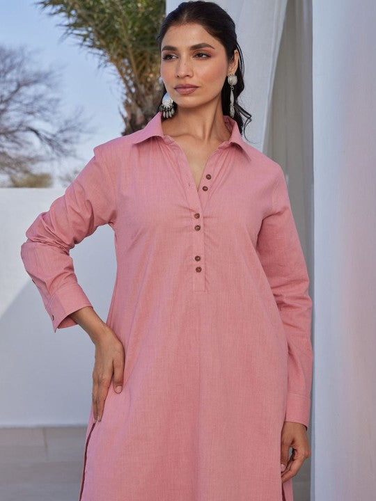 TARA-C-TARA Pure Cotton Tunic With Palazzo Co-Ords