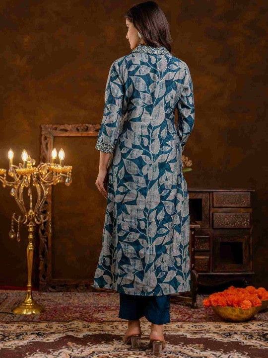 Aralia Women Floral Printed Kurta with Trousers & Dupatta