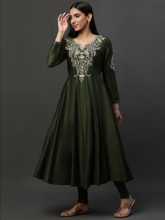 AURELIA Women Kurta With Dupatta