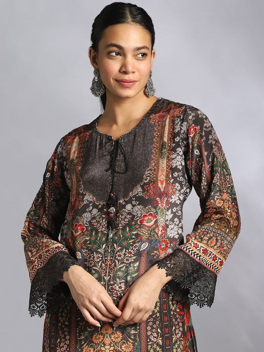 House Of Dharaa Women Ethnic Motifs Printed Kurta