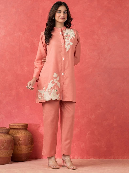 AUTUMN LANE Women Sabhya Crayola Applique Co-ord Set