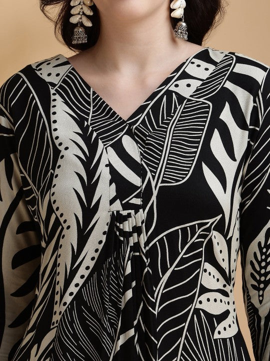 Berrylicious Printed Tunic With Palazzo Co-Ords
