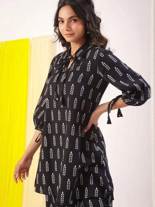 Jade & Julie Printed Pure Cotton Top & Trousers Co-Ords
