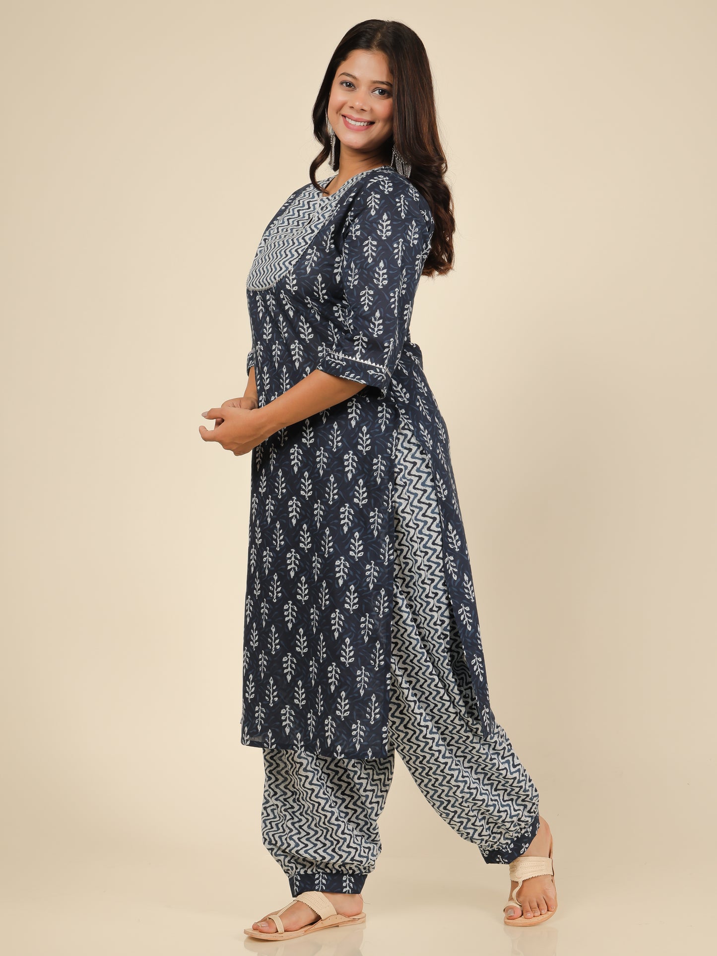 Soft Cotton Block Kurta