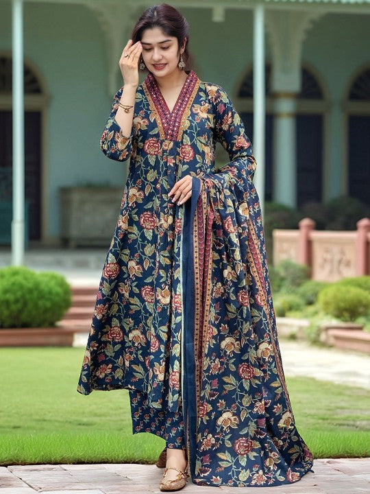Aaghnya Women Floral Printed Kurta
