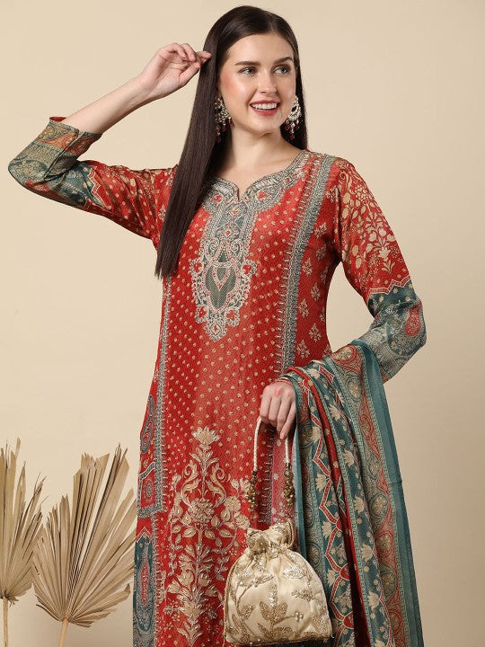 FASHOR Women Ethnic Motifs Printed Regular Kurta