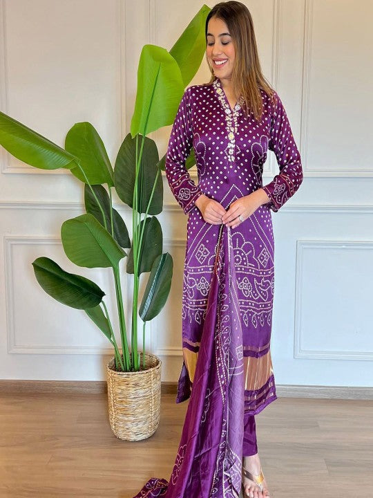 DIVASTRI Women Bandhani Printed Kurta