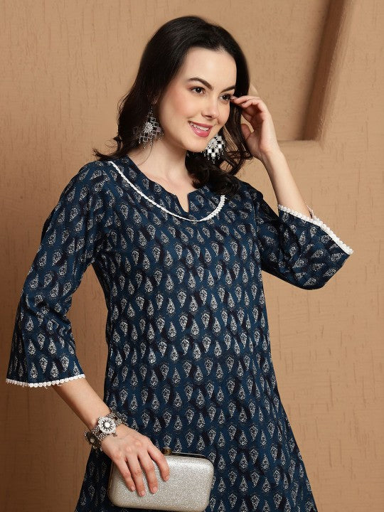 BANDIA Women Floral Printed Pure Cotton Co-ords Set