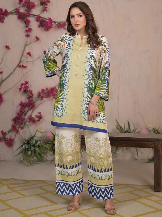 AUTUMN LANE Vastramaya Safari Printed Pure Cotton Tunic With Palazzo Co-Ords Set