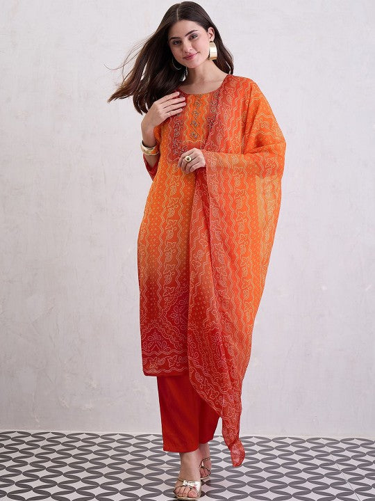 CHETI Women Natural Crepe Kurta