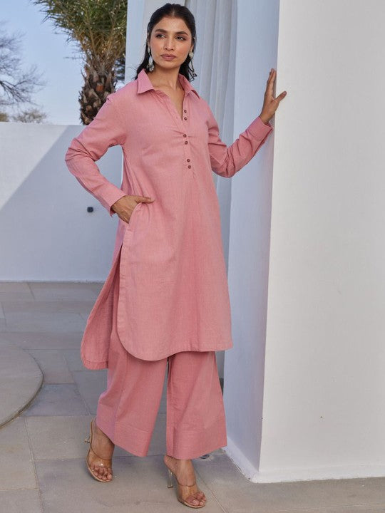 TARA-C-TARA Pure Cotton Tunic With Palazzo Co-Ords
