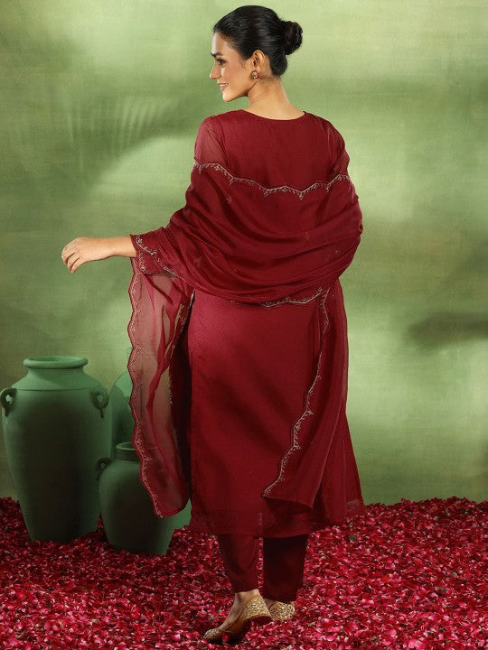 Floral Sequinned Kurta