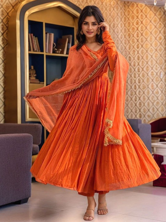 Aaghnya Round Neck Anarkali Kurta