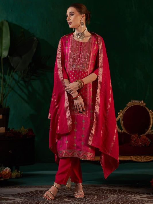 Anouk Women Ethnic Motifs Regular Zardozi Kurta