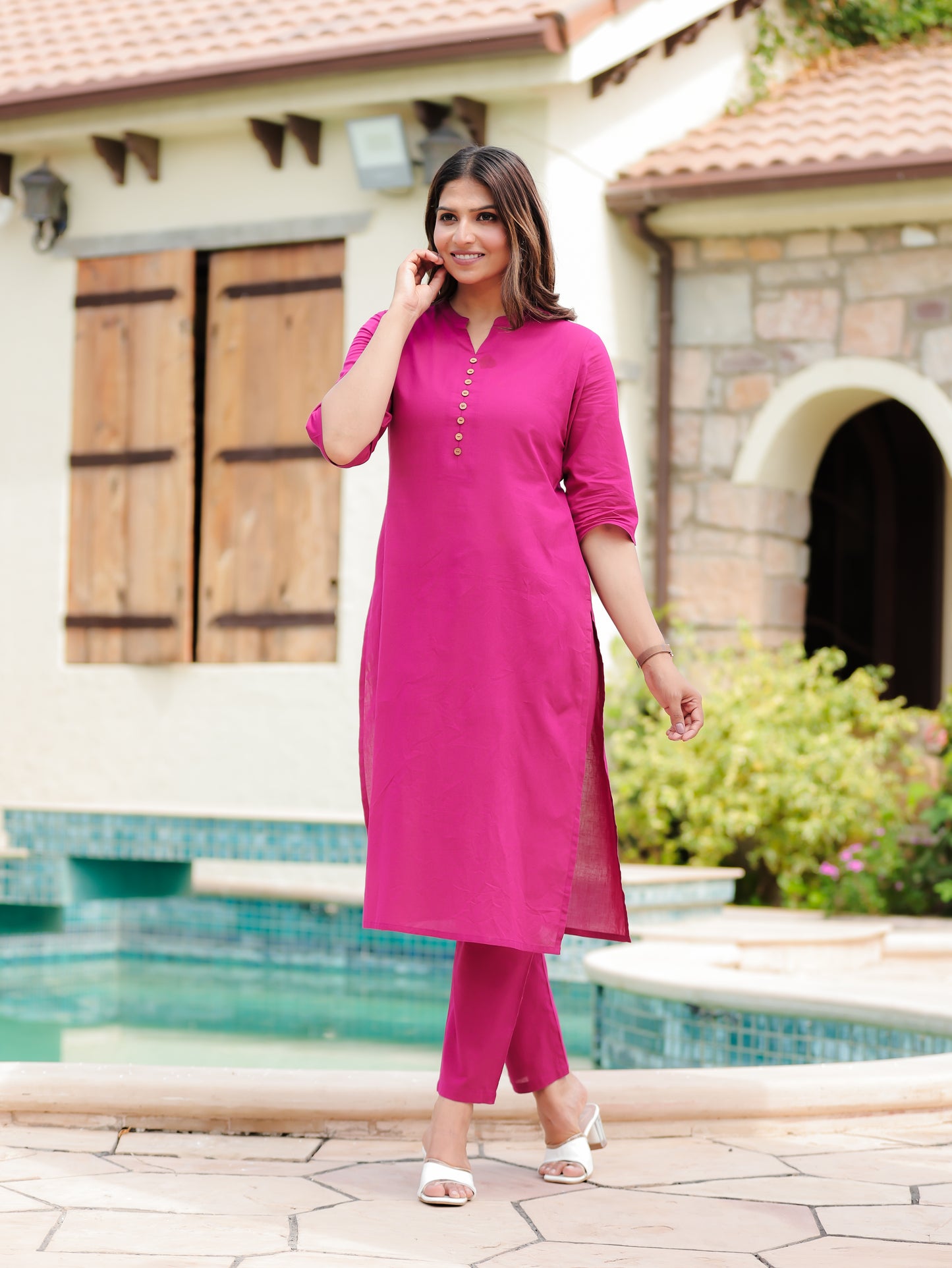 Rayon Solid Kurta