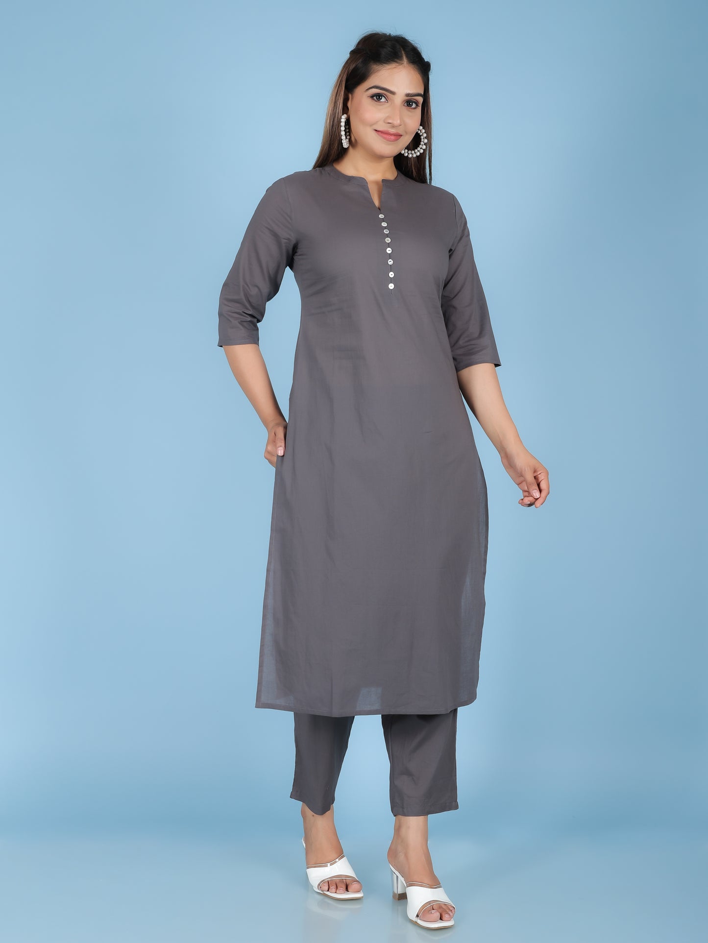 Soft Cotton Solid Kurta