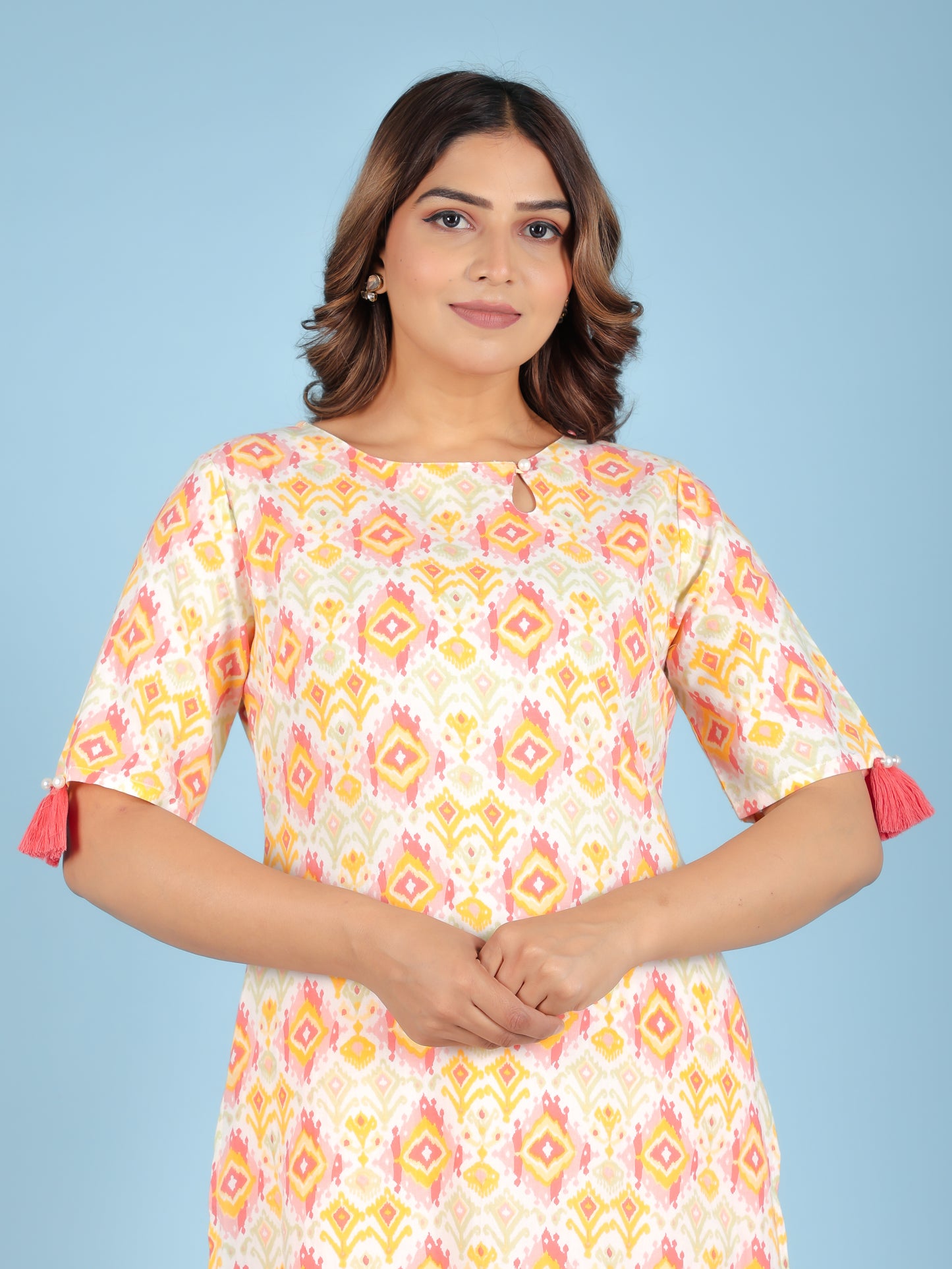 Soft Cotton Ikat Kurta