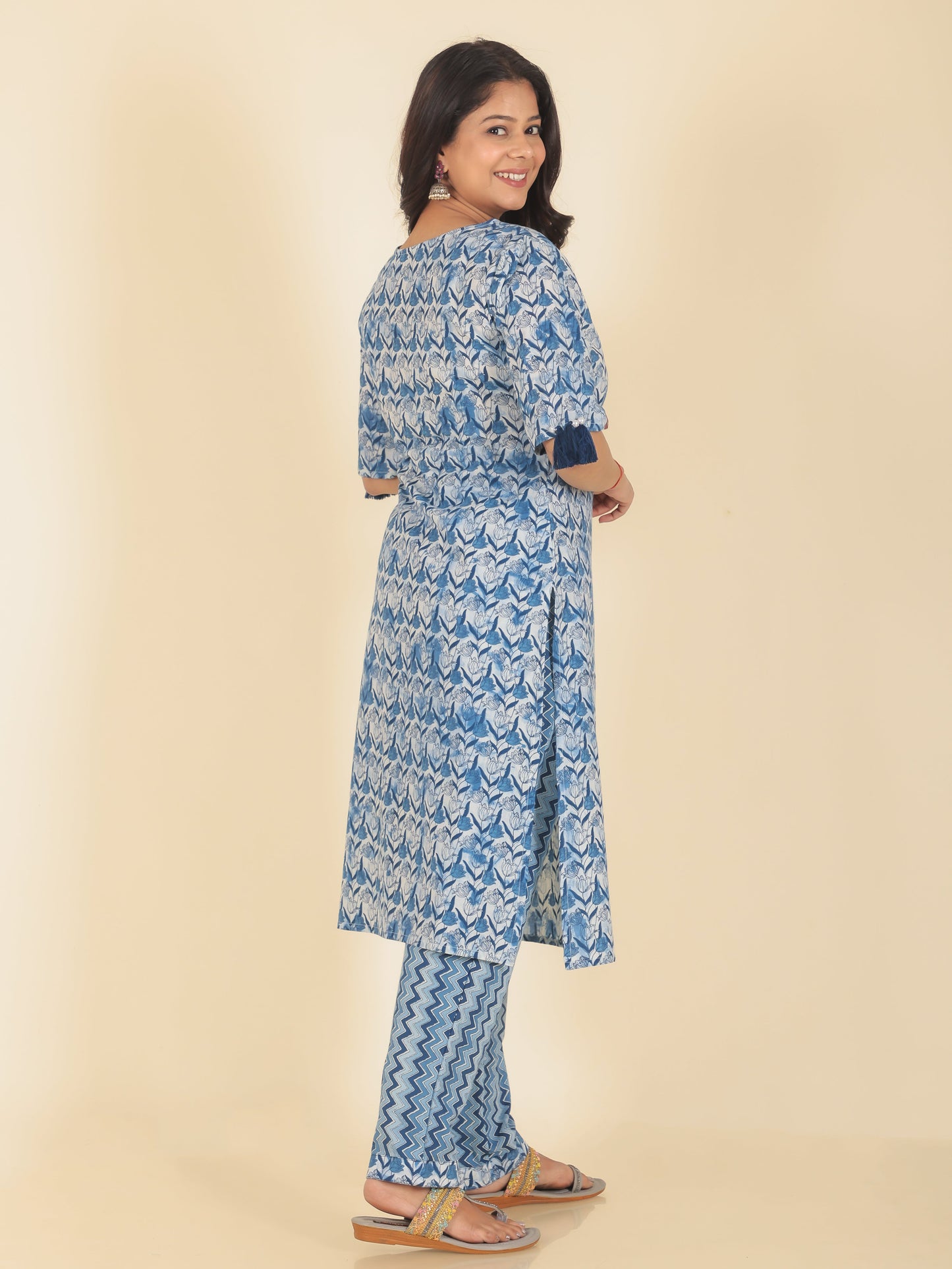 Soft Cotton Floral Kurta