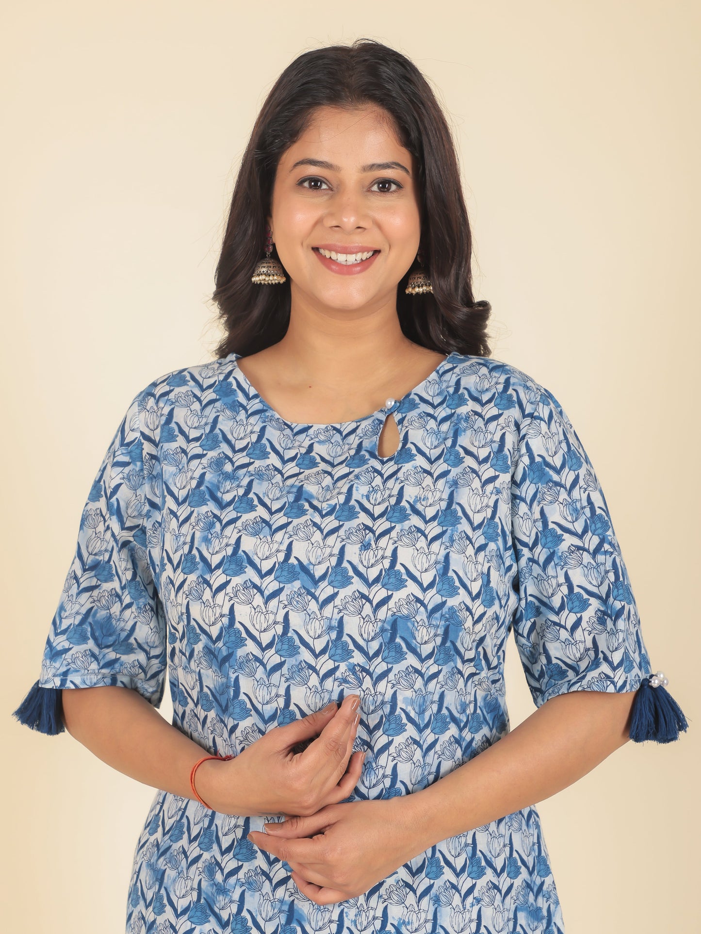 Soft Cotton Floral Kurta