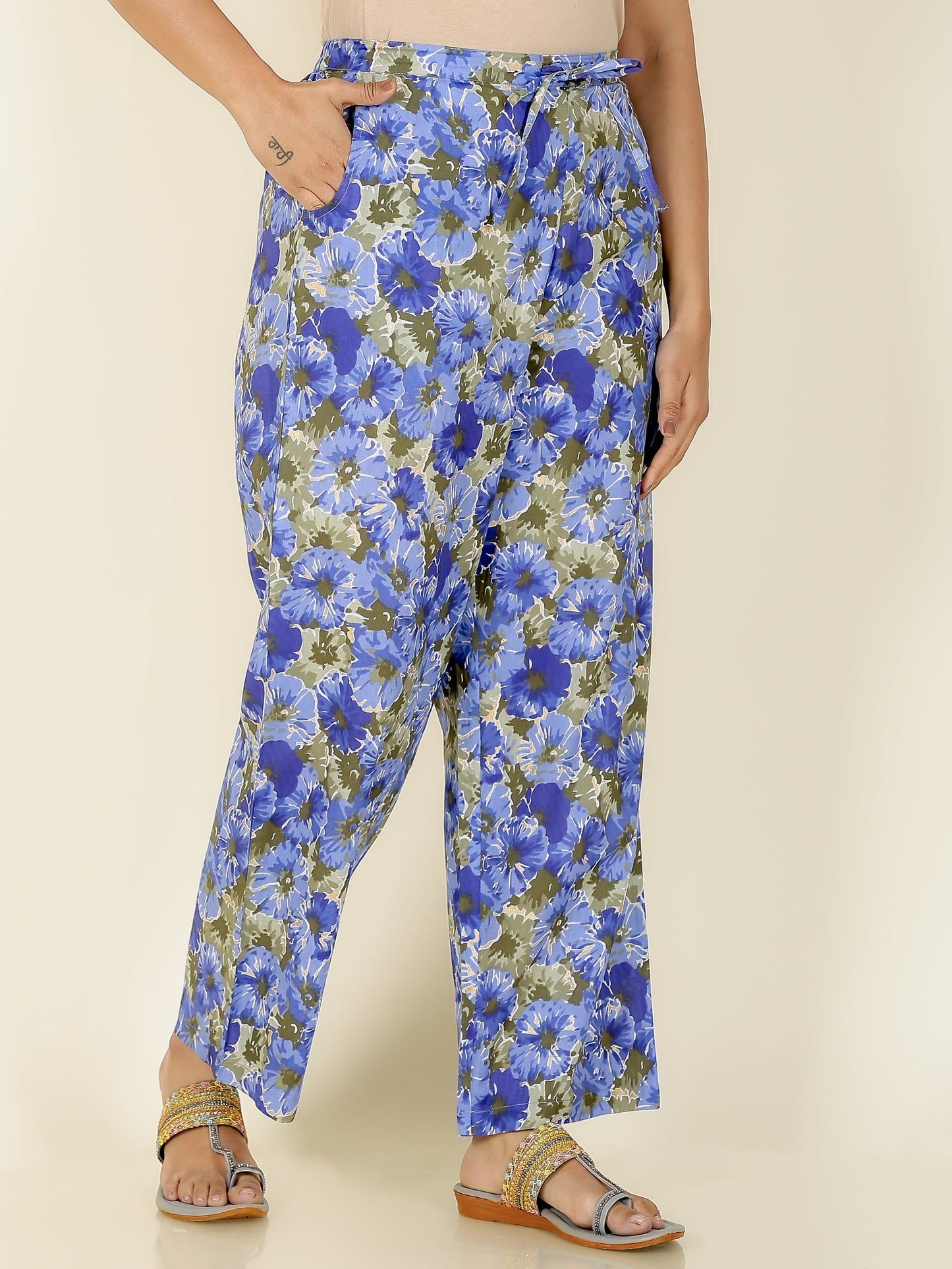 Soft Cotton Gold foil Pant