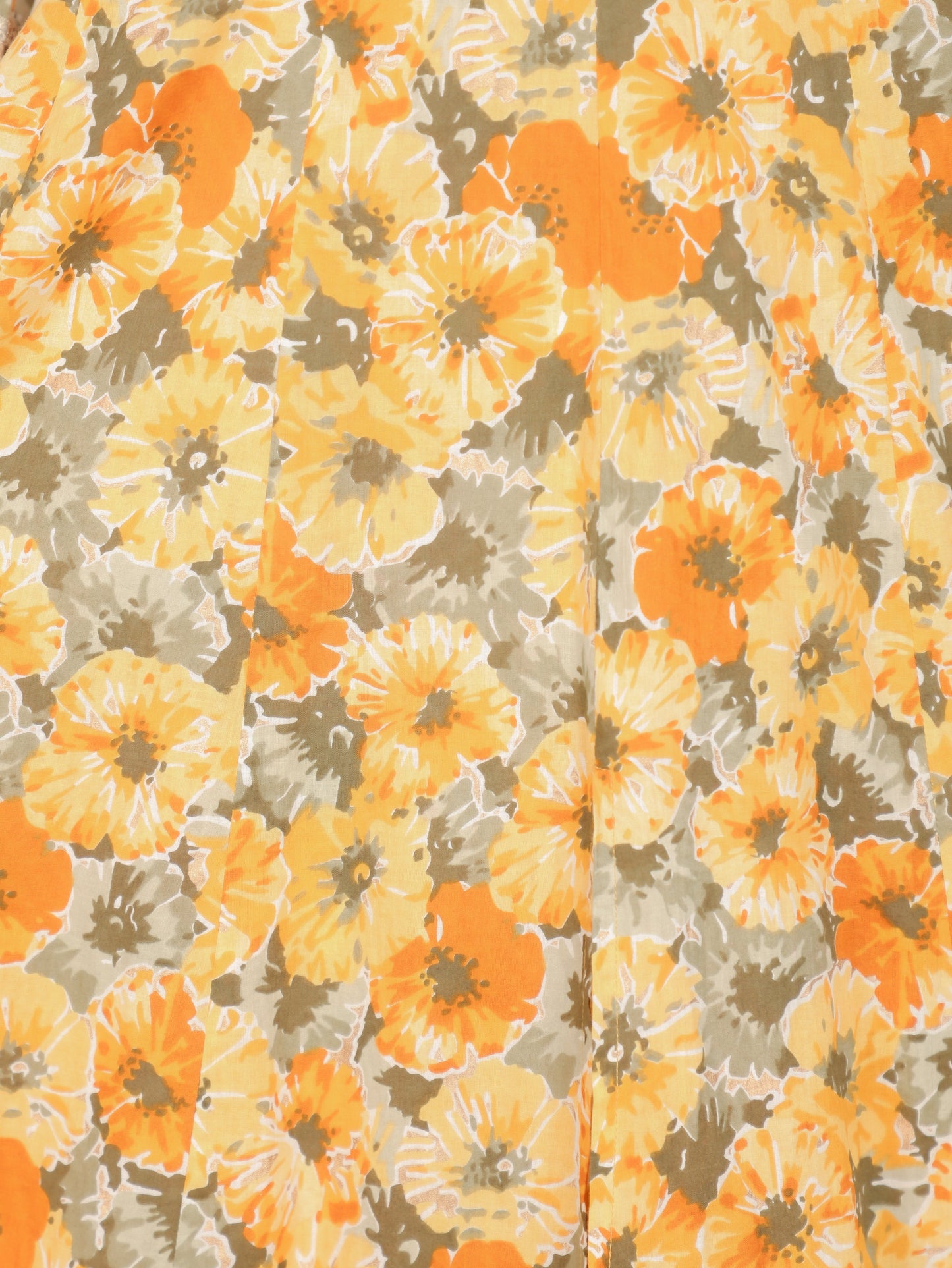 Soft Cotton Floral Anarkali Yellow Kurta