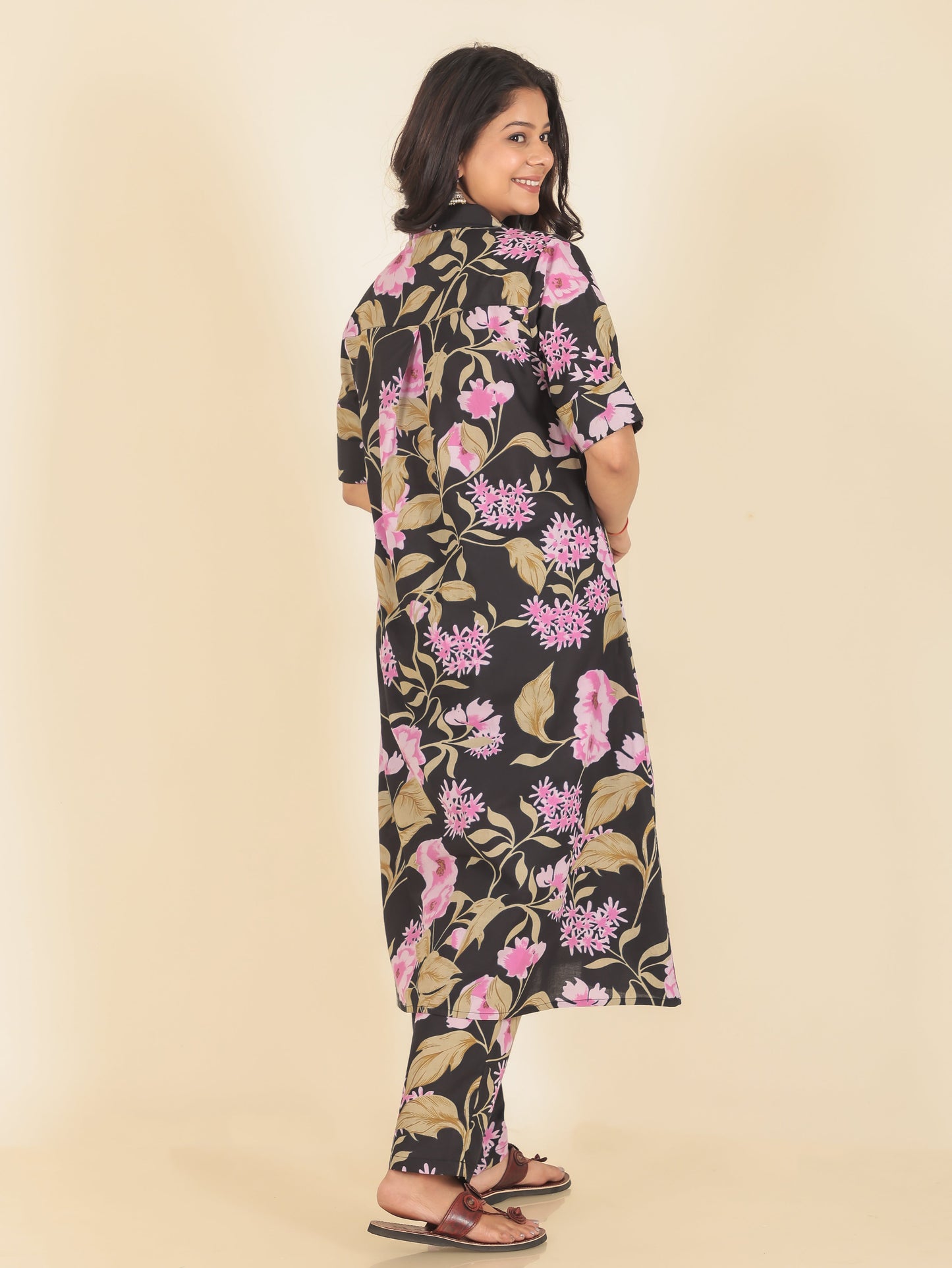 Soft Cotton Floral Kurta