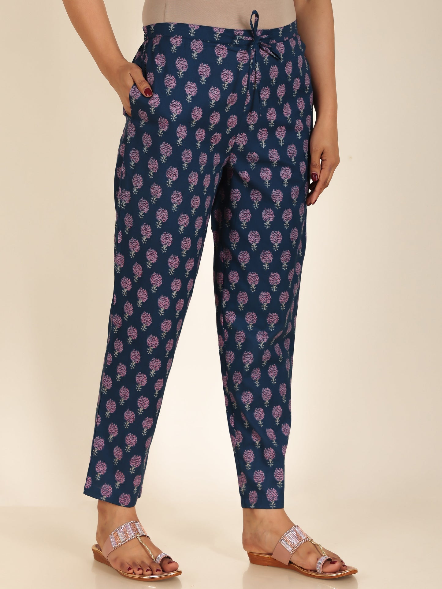 Soft Cotton Block Pant