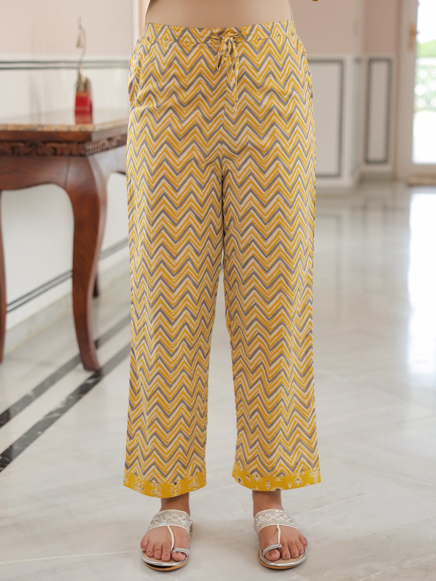 Soft Cotton Chevron Pant