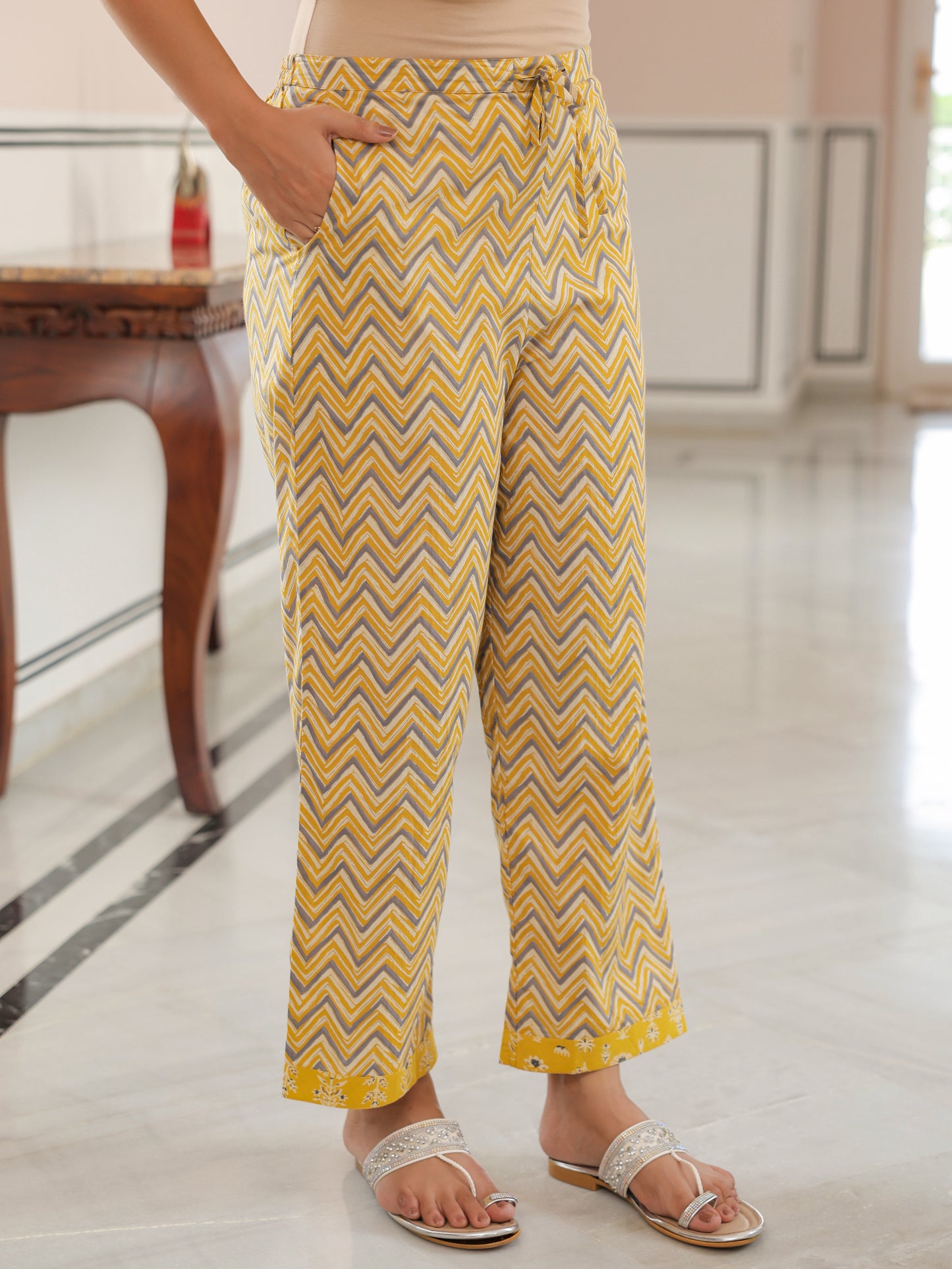 Soft Cotton Chevron Pant