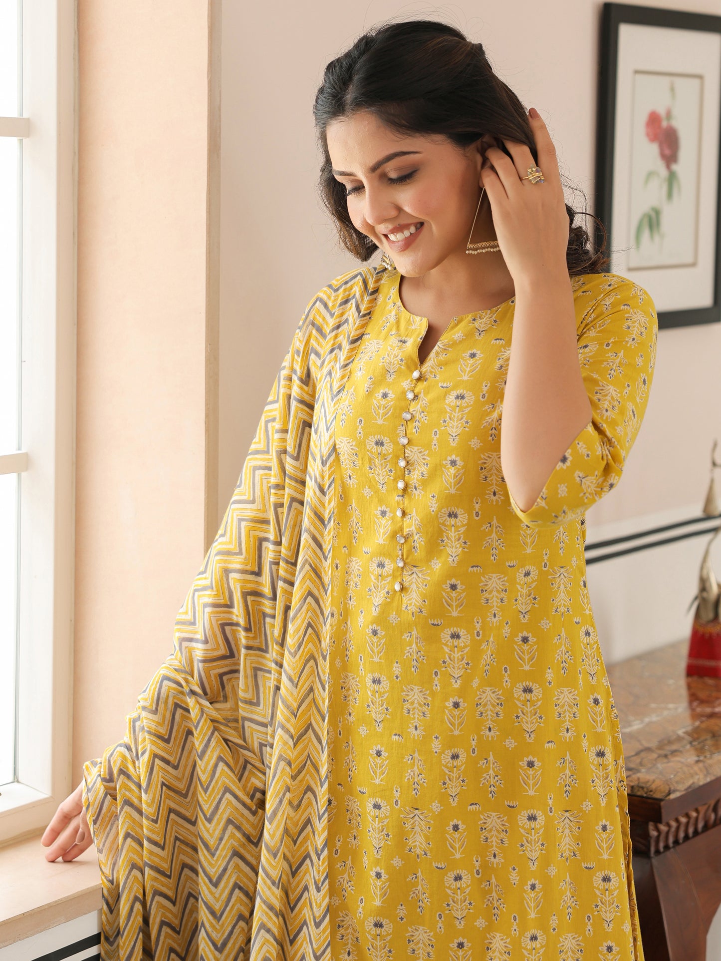 Soft Cotton Printed Kurta