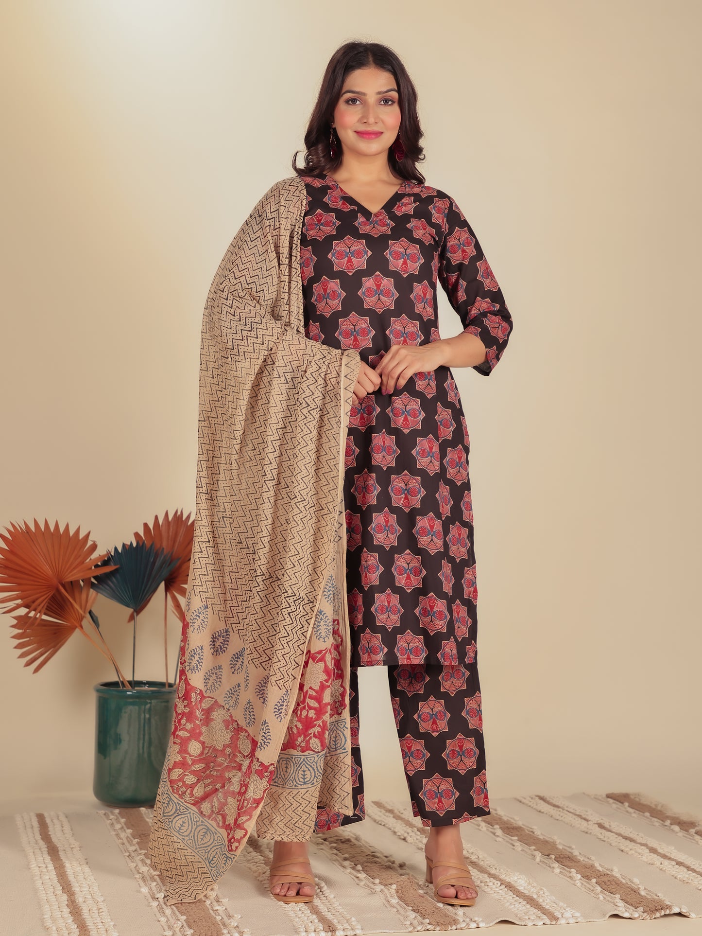 Cotton Voile Beige Dupatta