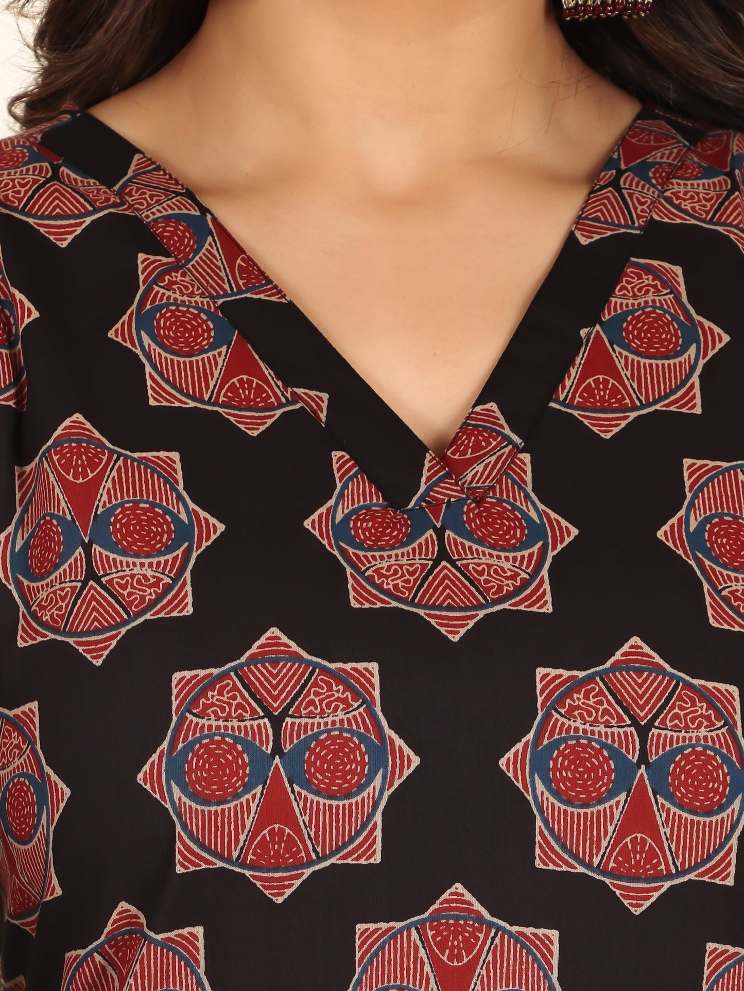 Soft Cotton Ajrakh Kurta