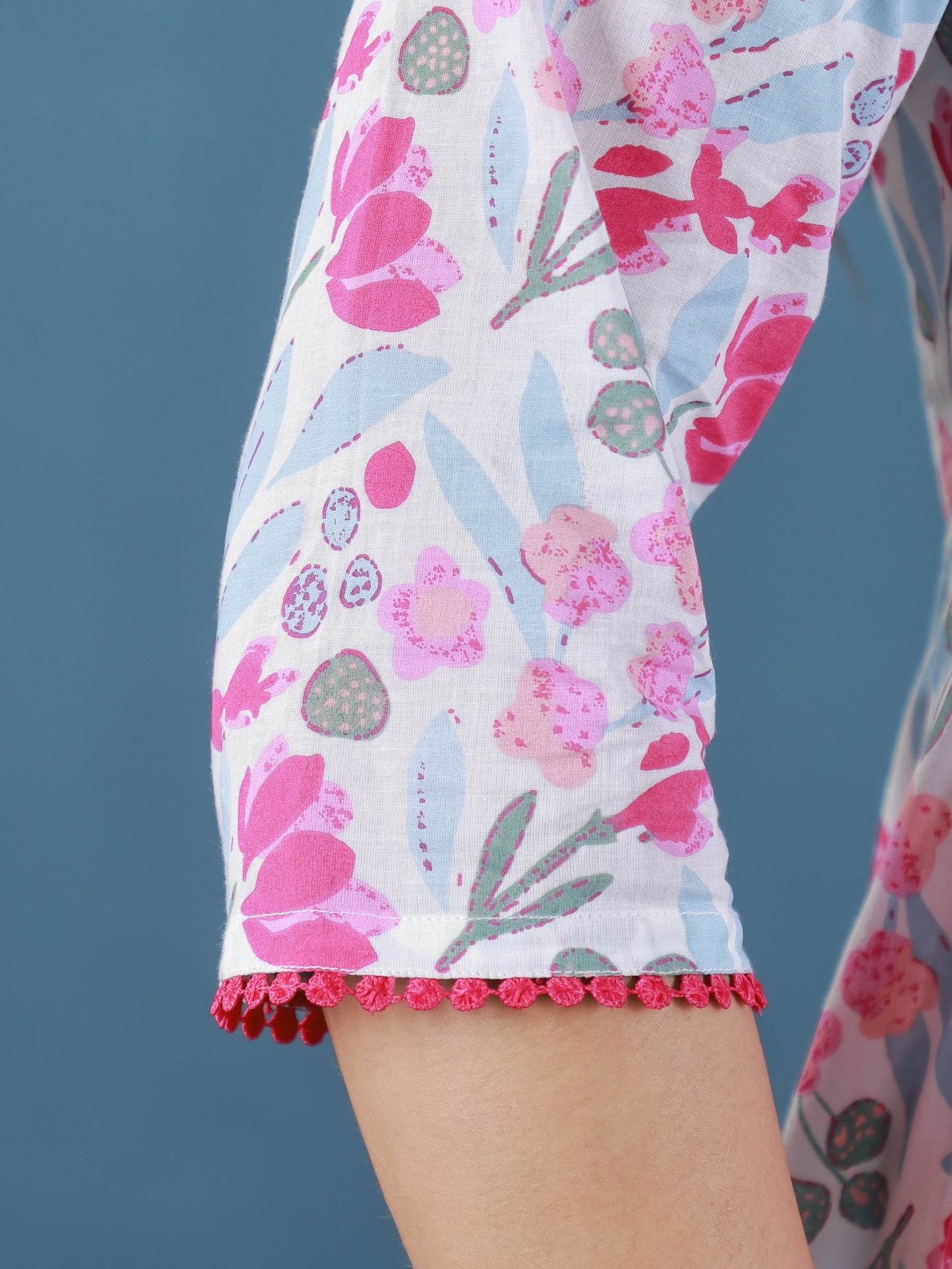 Soft Cotton Floral Kurta