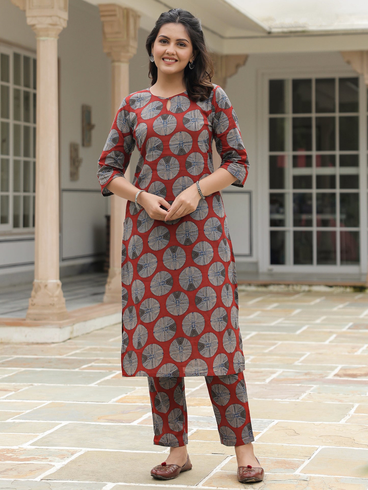 Soft Cotton Abstract Kurta