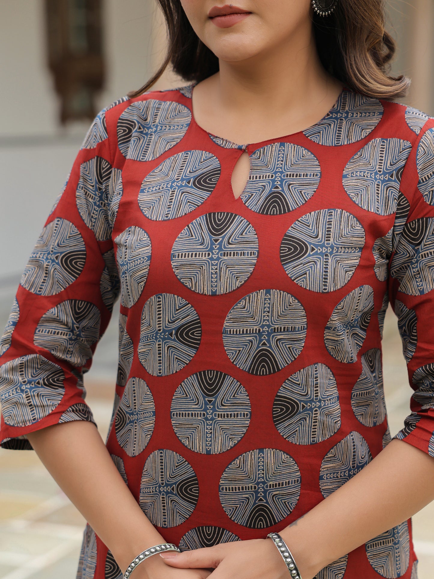 Soft Cotton Abstract Kurta