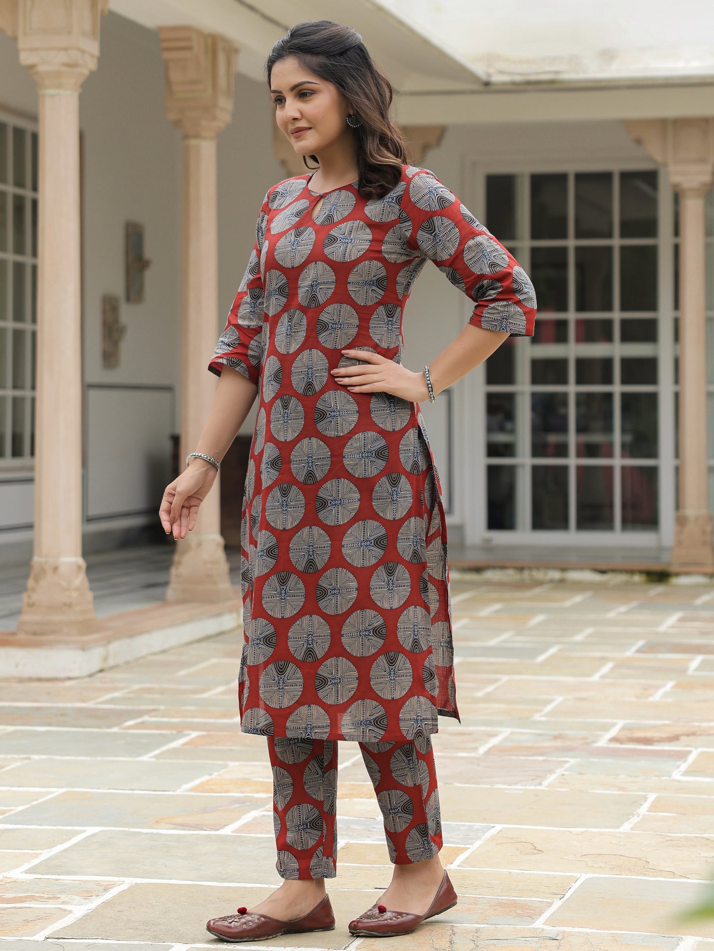 Soft Cotton Abstract Kurta