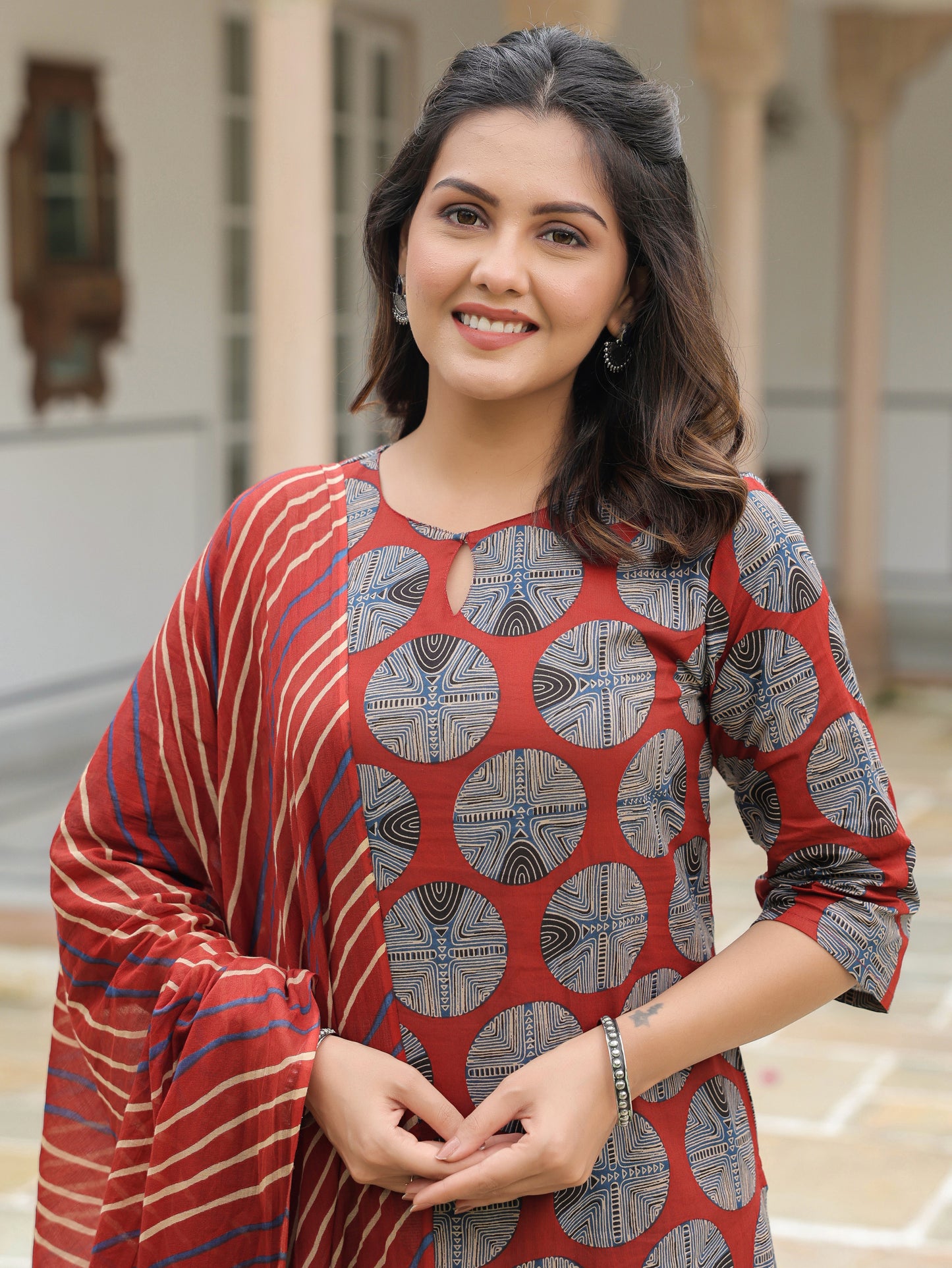 Soft Cotton Abstract Kurta