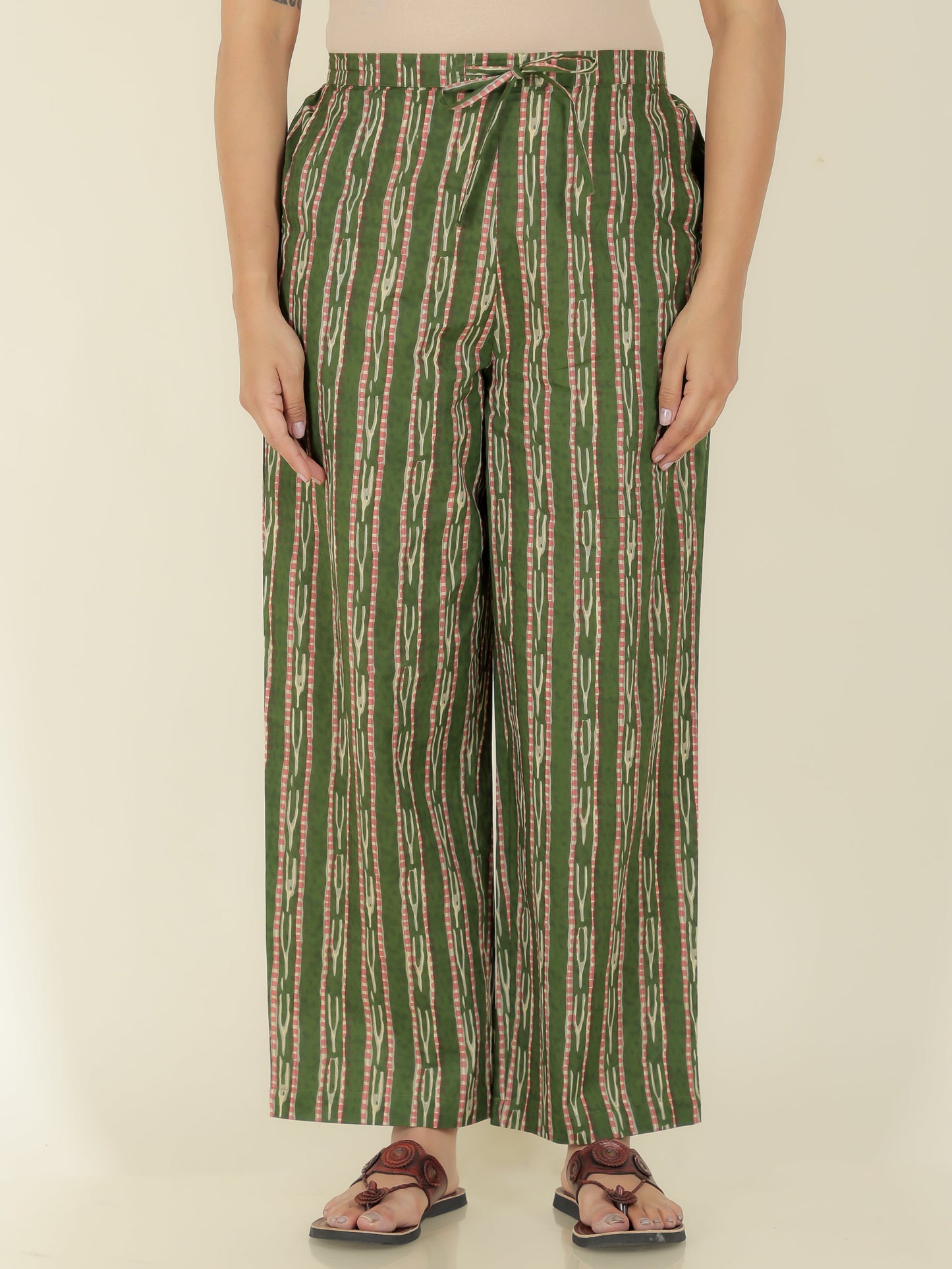 Soft Cotton Striped Pant